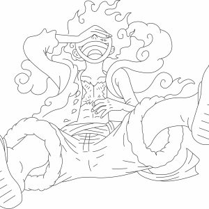 File thiết kế Luffy Gear 5  SVG kèm file thiết lập Lightburn, Gcode cho robot vẽ AK Draw